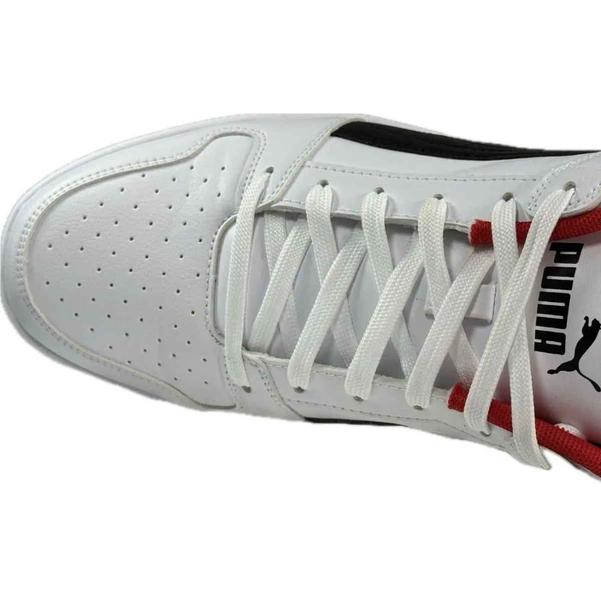 Puma shoes - PUMA Rebound LayUp Lo SL - 36986601 - White-black-Red (UPC: 192341182801) 5