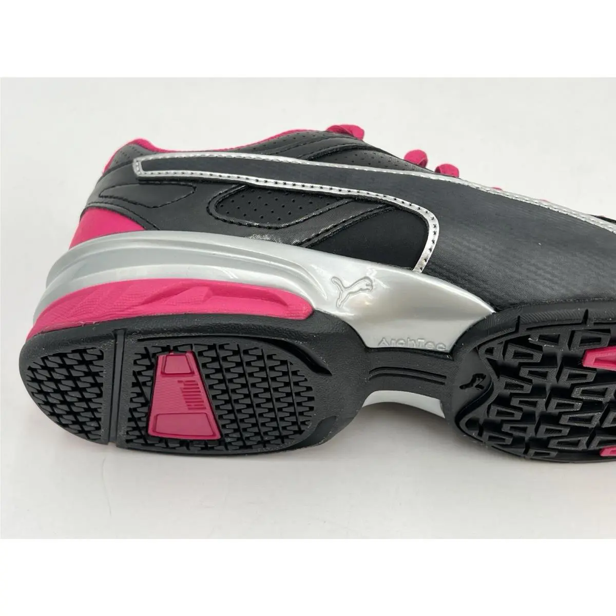 Puma shoes - PUMA Tazon 6 - Tazon - 189877-02 - black silver beetroot purple 7