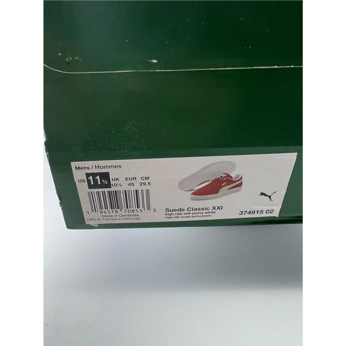 Puma shoes - Suede Classic XXI - Suede Classic XXI - 374915-02 - High Risk Red/White 14