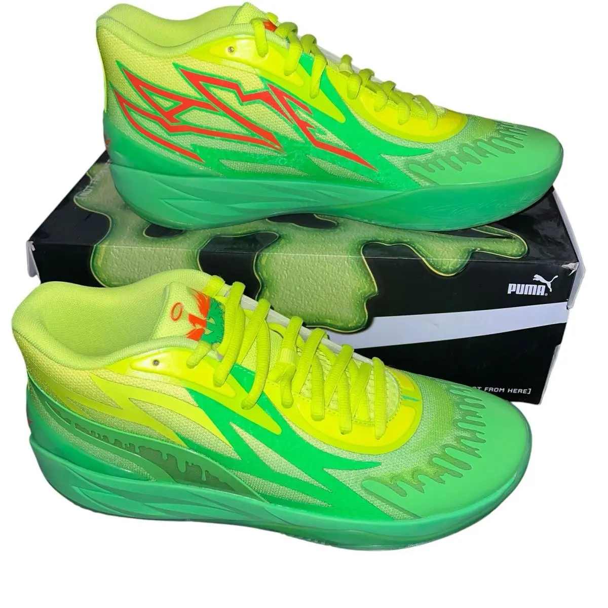 Puma Nickelodeon x MB.02 Slime Shoes Size US 13