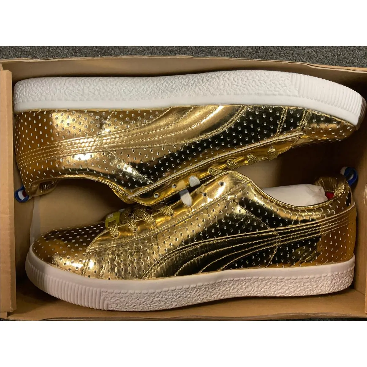 Puma Clyde X Undftd Gametime Promo Metallic Gold 354273 01 Undefeated US9
