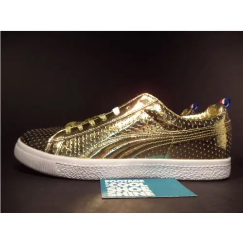 Puma shoes - PUMA Clyde - Clyde - 35427301 - Gold 4