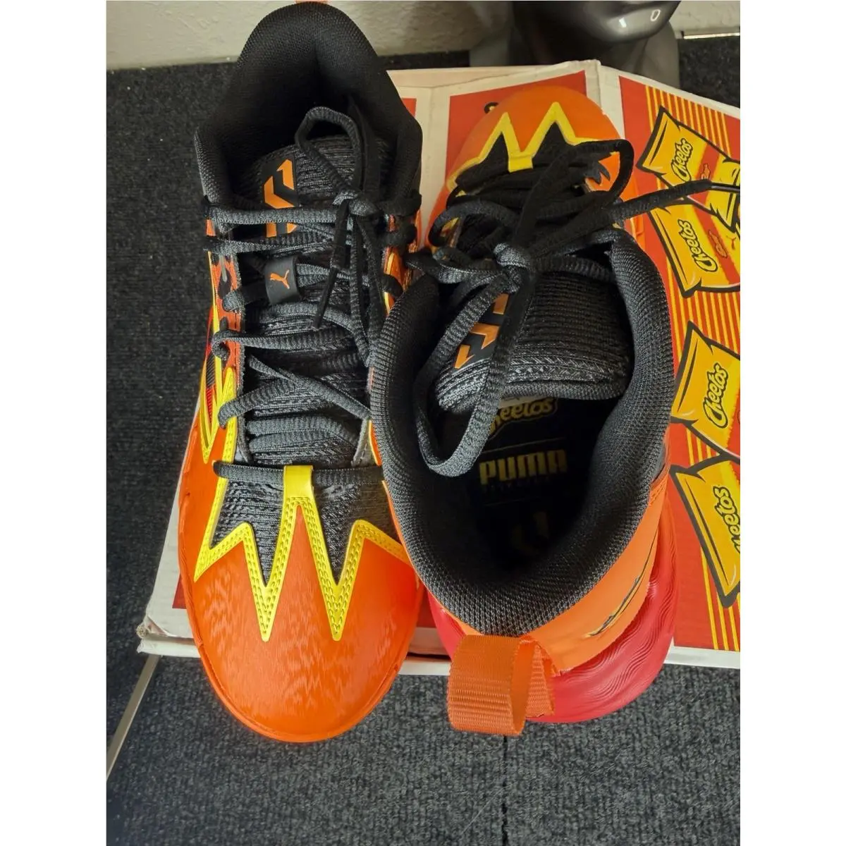Puma Scoot Zeros Cheetos Orange Black Mens Size 8 Sneakers 309840-02