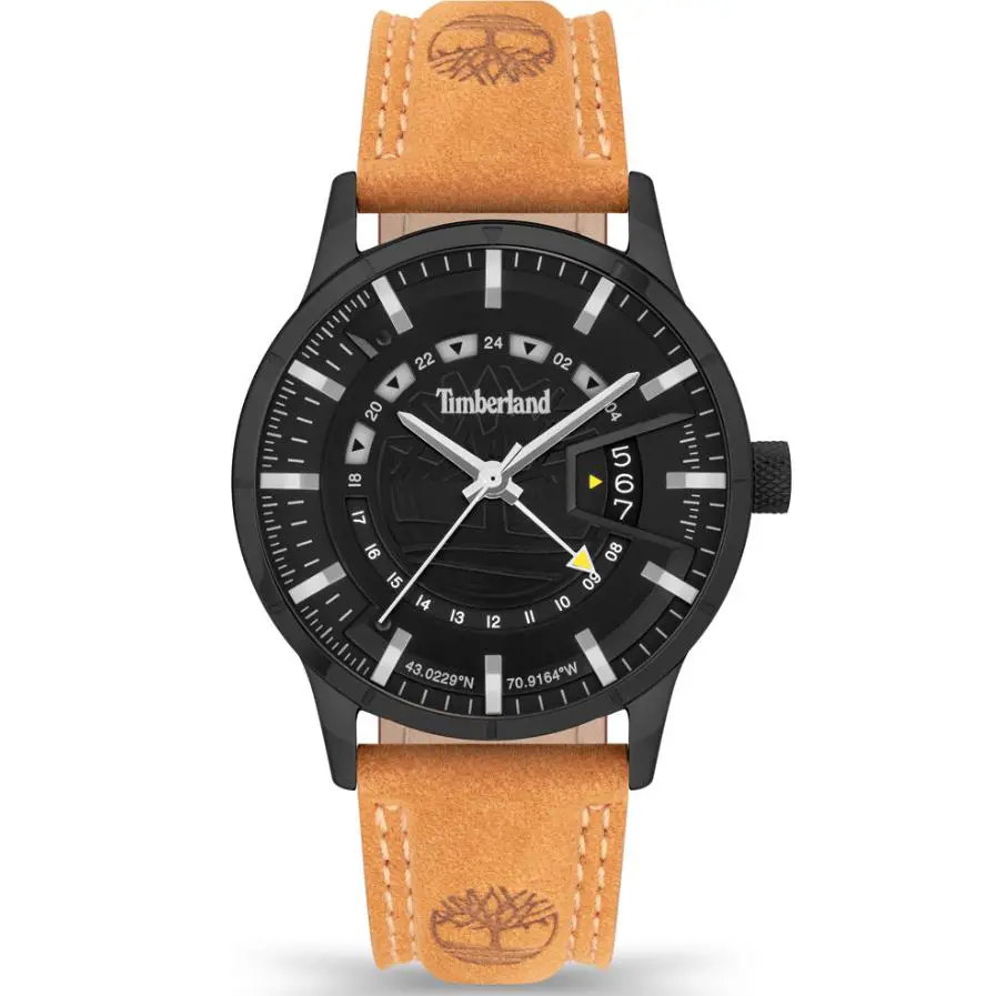 Timberland Bergeron Analog Light Brown Leather Men’s Watch TDWGB2201504
