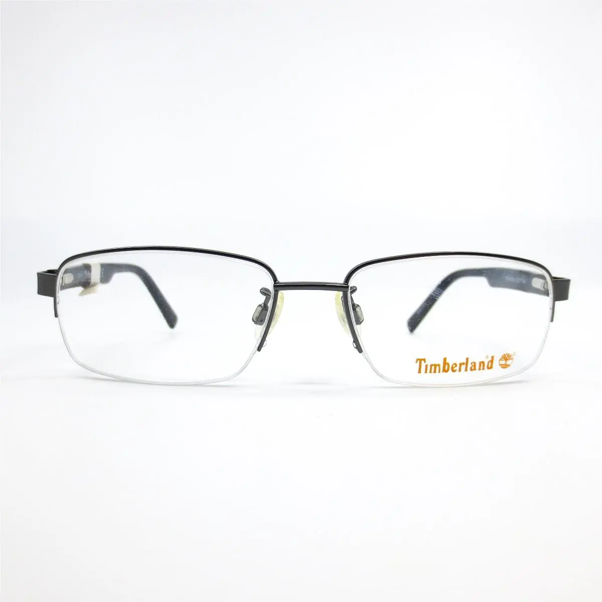 Timberland TB1548 009 Silver Blue Rectangular Eyeglasses Frame 53 17 140 mm