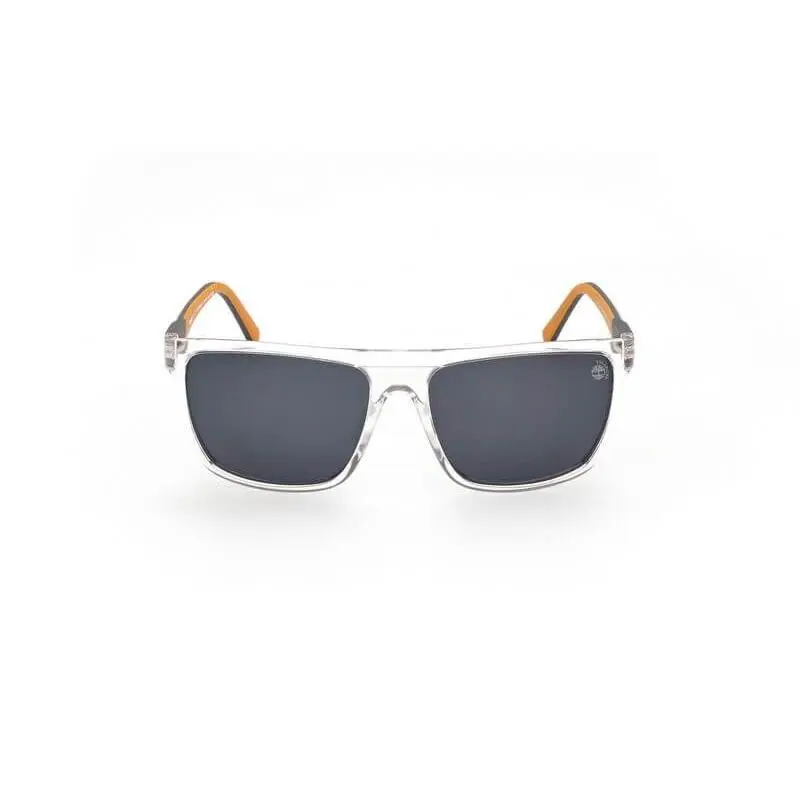 Timberland TB9279 26D Clear Gray Polarized Square Plastic Sunglasses 59-16-140