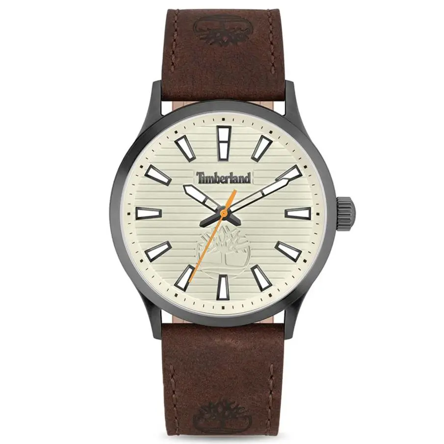 Timberland Analog Beige Dial Brown Leather Men’s Watch TDWGA2152004