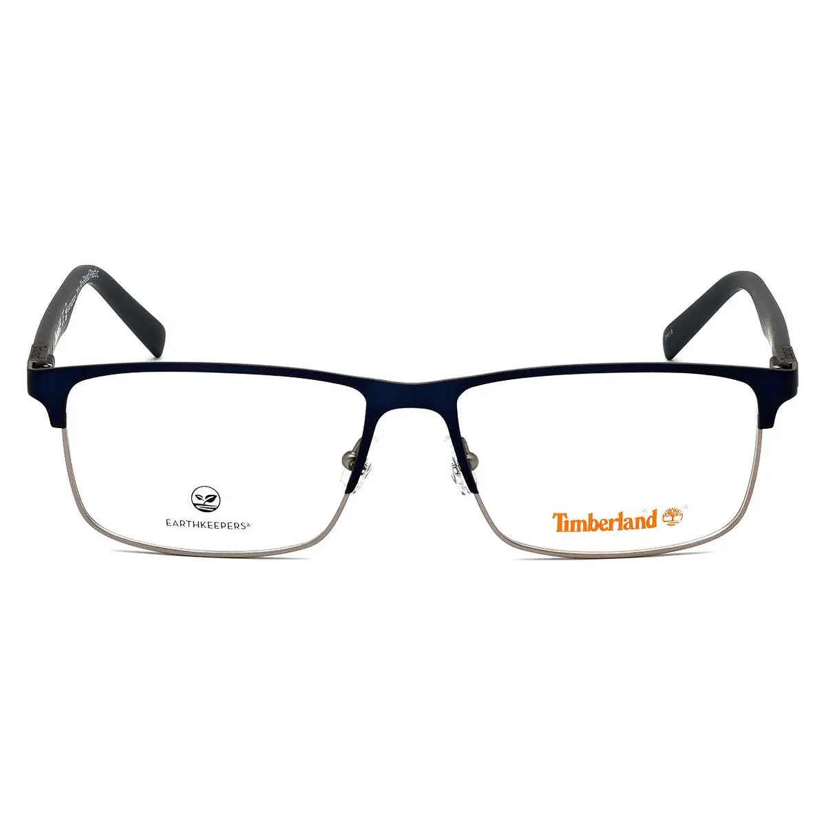 Timberland TB1651 Eyeglasses Men Matte Blue Browline 58mm