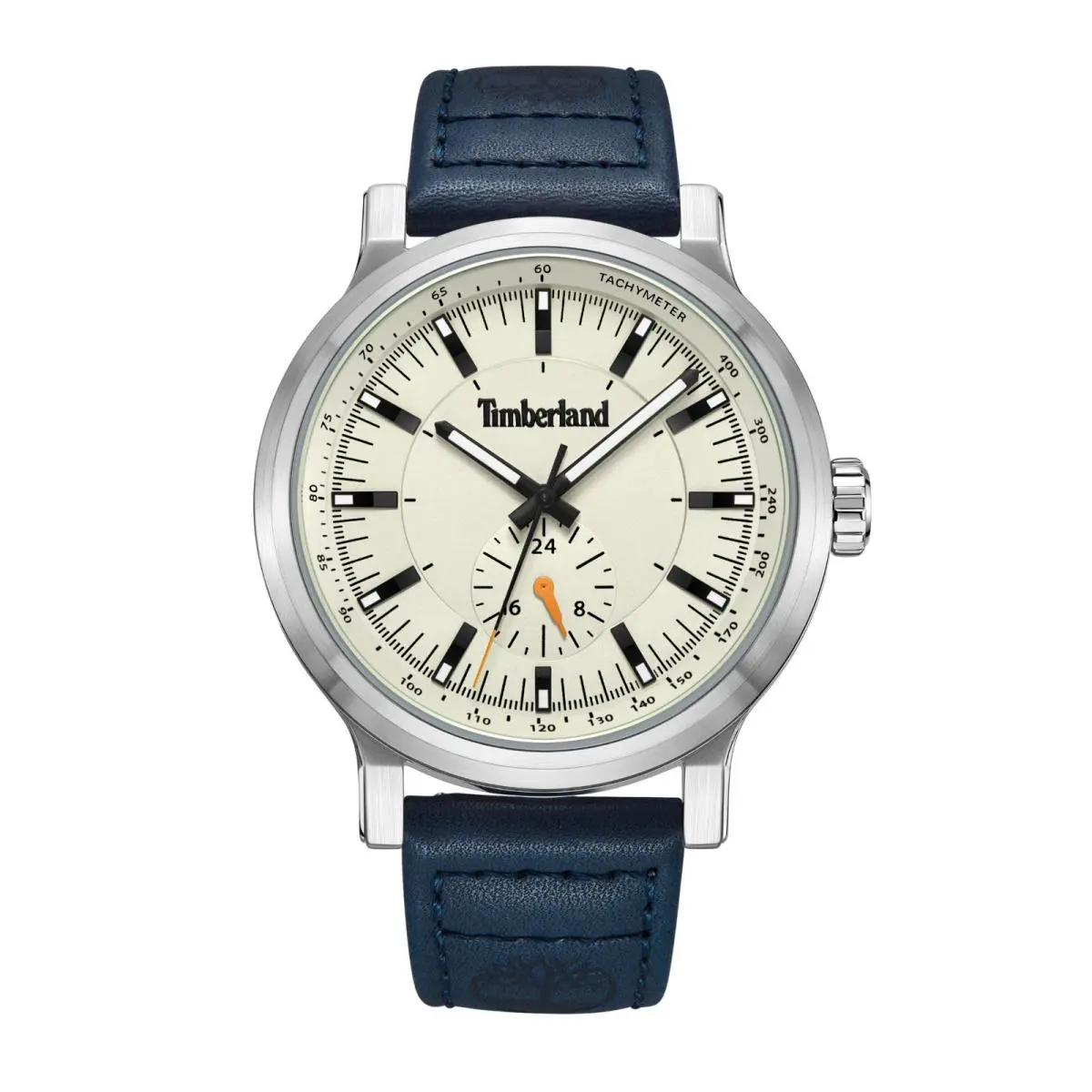 Men`s Timberland Driscoll Blue Leather Band and Three Hand Watch TDWGF2231005