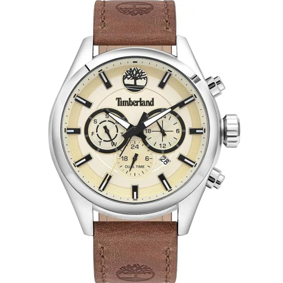 Timberland Ashmont Multi-function Brown Leather Men’s Watch TDWJA1912042