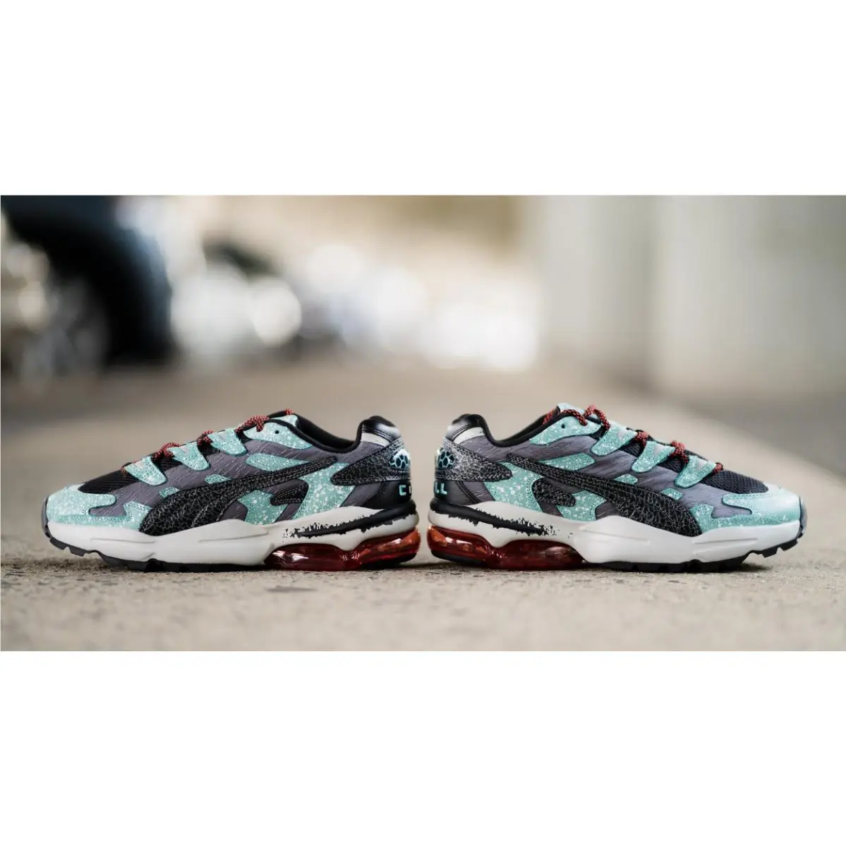 Mens Puma Cell Alien Space Punk Sneaker Size US 10.5 Turquoise/black/castlero