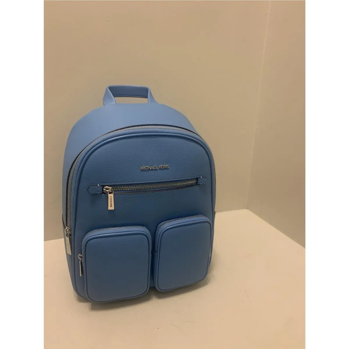 Michael Kors Medium Blue Travel Backpack Bag Leather Ladies Shoulder Satchel