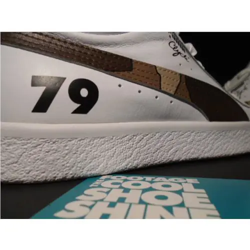 Puma shoes - Puma Clyde Mid Core Foil - 365802-03 - White 1