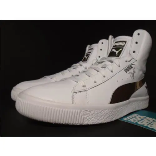 Puma shoes - Puma Clyde Mid Core Foil - 365802-03 - White 3