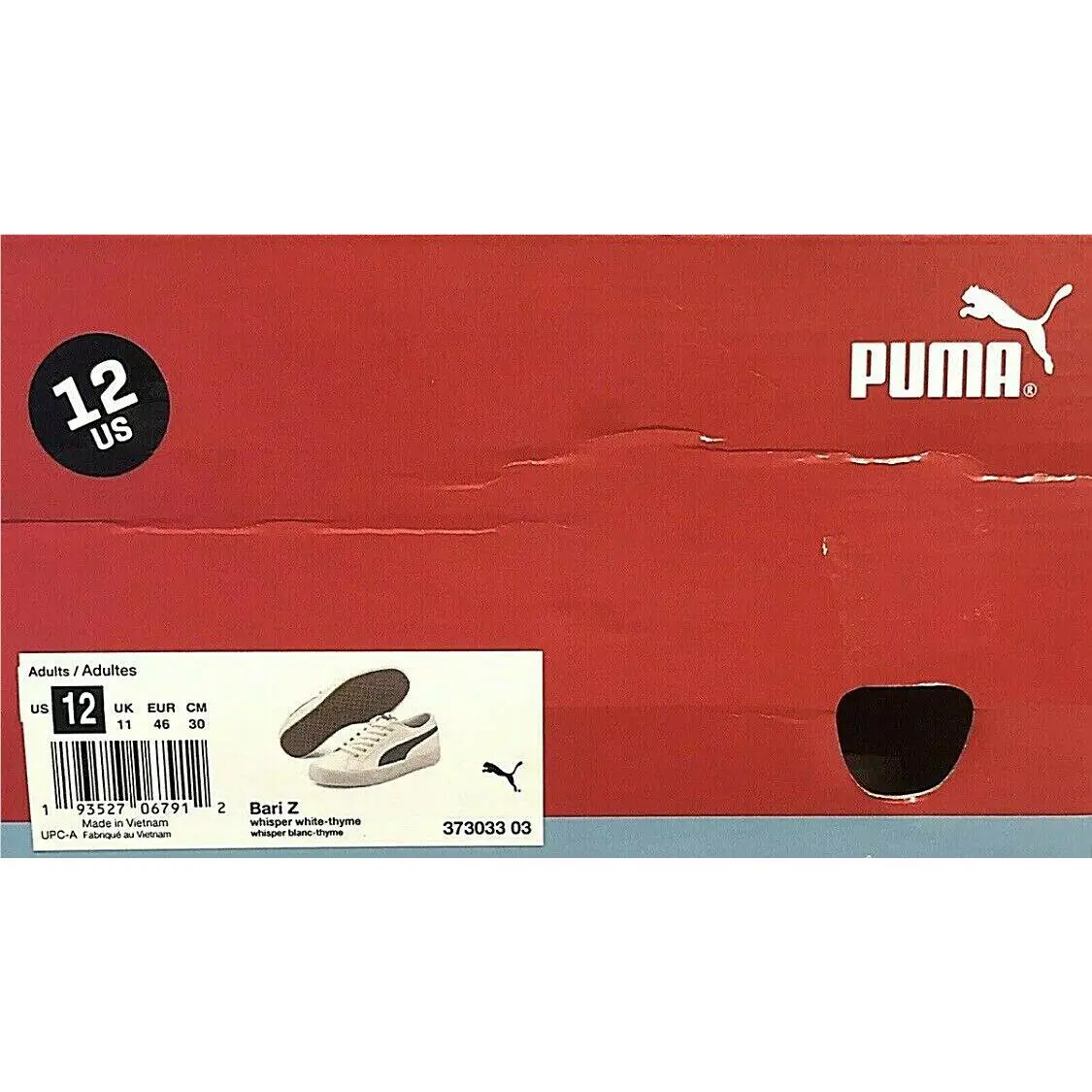 Puma shoes - PUMA BARI Z - BARI - 373033-03 - White / Thyme (UPC: 193527067912) 8