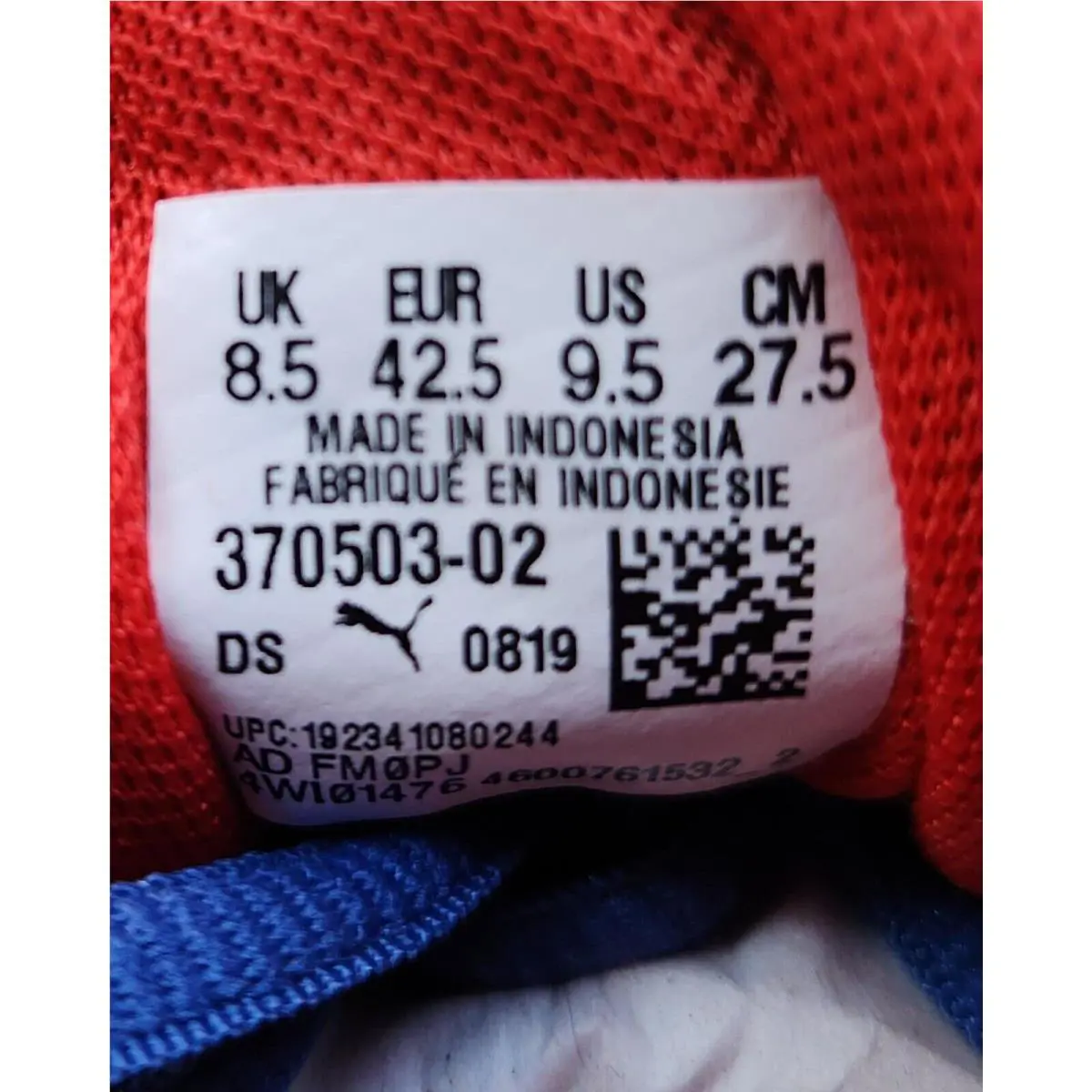 Puma shoes - Blue / Light Gray / Red / White 6