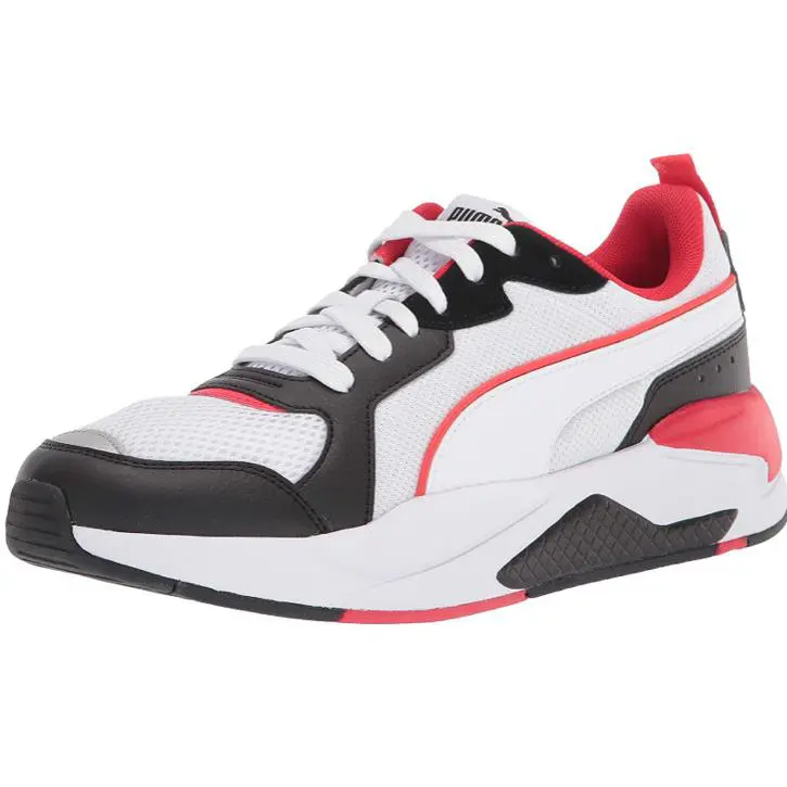 Puma shoes - X-Ray - B0841331SZ - White White Black-high Risk Red Silver 0