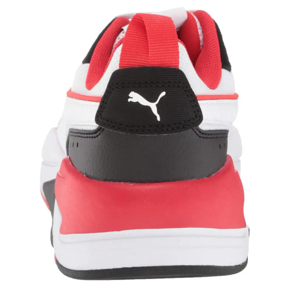 Puma shoes - X-Ray - B0841331SZ - White White Black-high Risk Red Silver 3