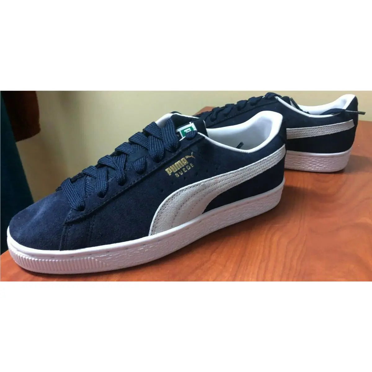 Puma shoes - PUMA Suede Classic - Suede Classic - 380560 03 - Navy Blue & White (UPC: 194578620286) 1