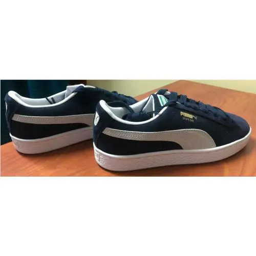 Puma shoes - PUMA Suede Classic - Suede Classic - 380560 03 - Navy Blue & White (UPC: 194578620286) 2
