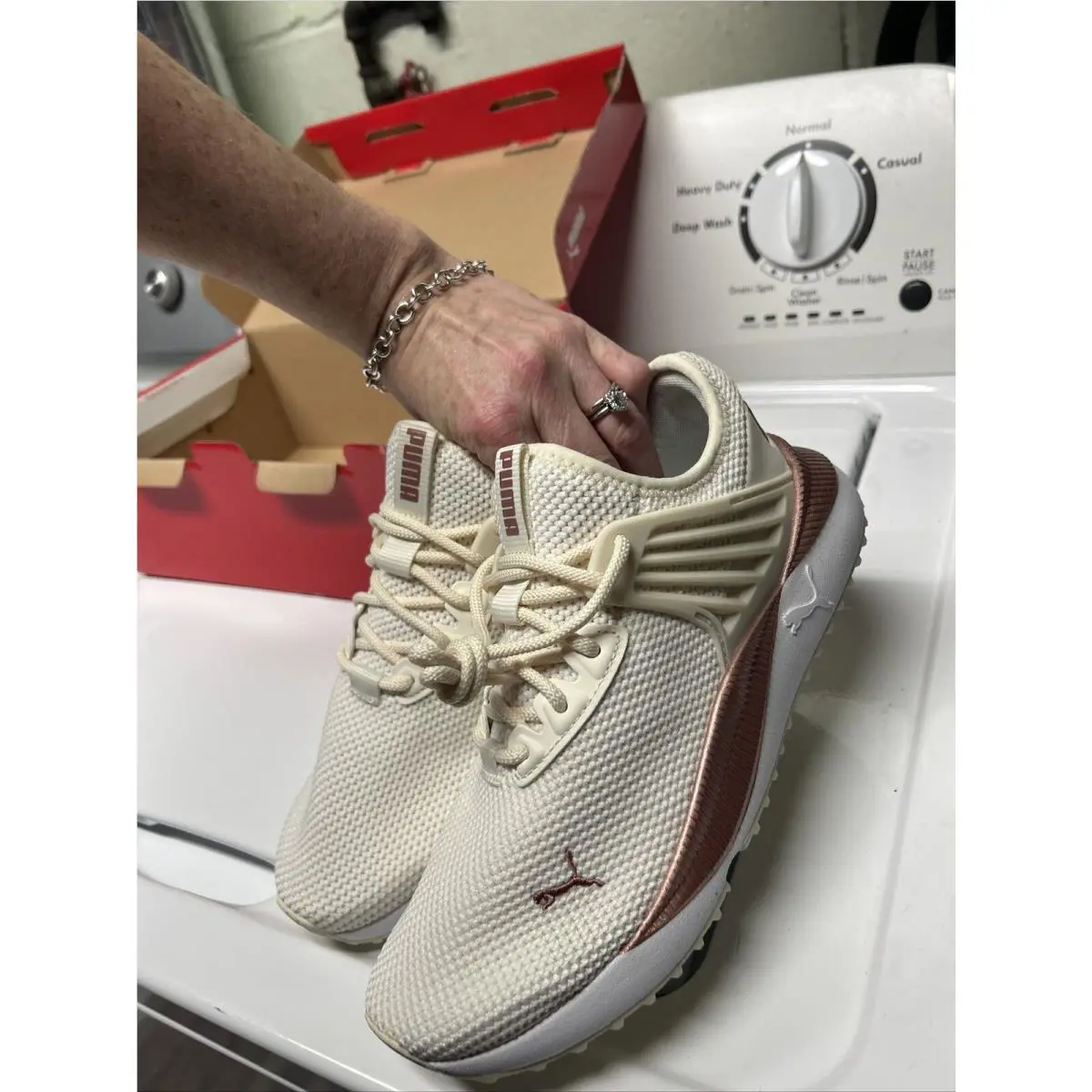 Puma shoes - Rose Gold And Creme 1