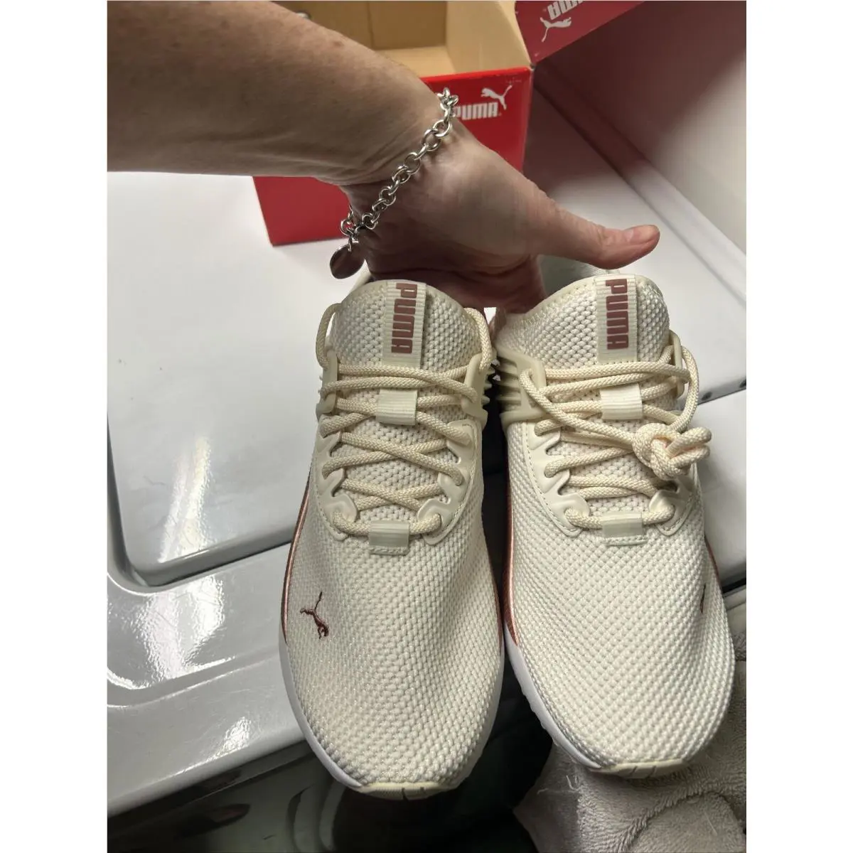Puma shoes - Rose Gold And Creme 5