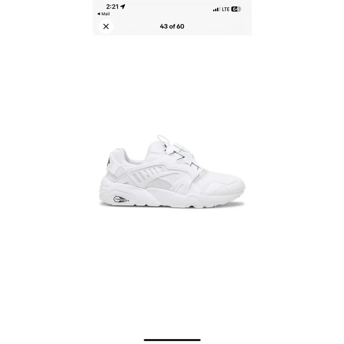 Puma Disc Blaze Auto Fit Dial - Mens White Sneakers Casual Shoes 39093107