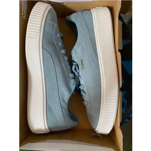 Puma shoes - PUMA Suede Platform - Suede Platform - 362223-13 - Light Blue (UPC: 192341824909) 1
