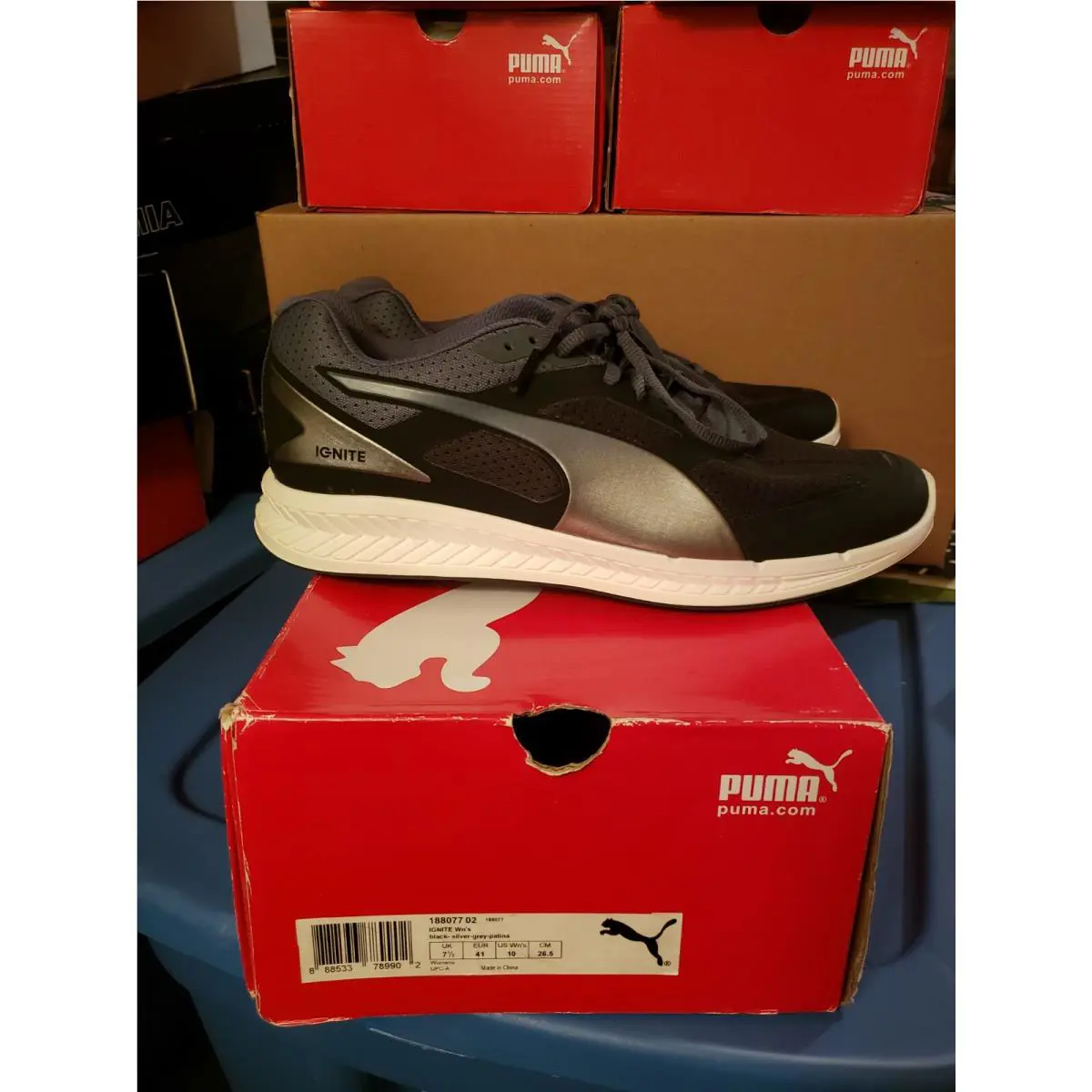 Puma shoes - IGNITE - IGNITE - Blue/Italia/Navy/Fluo Peach 4