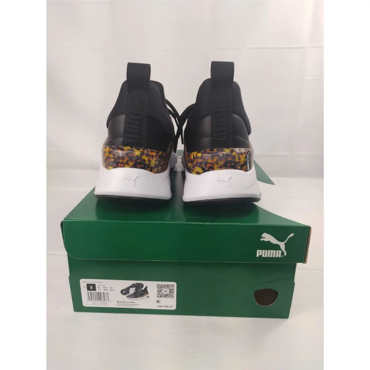 Puma shoes - Puma Muse X5 Leopard Lace Up - 384100-01 - Black 3