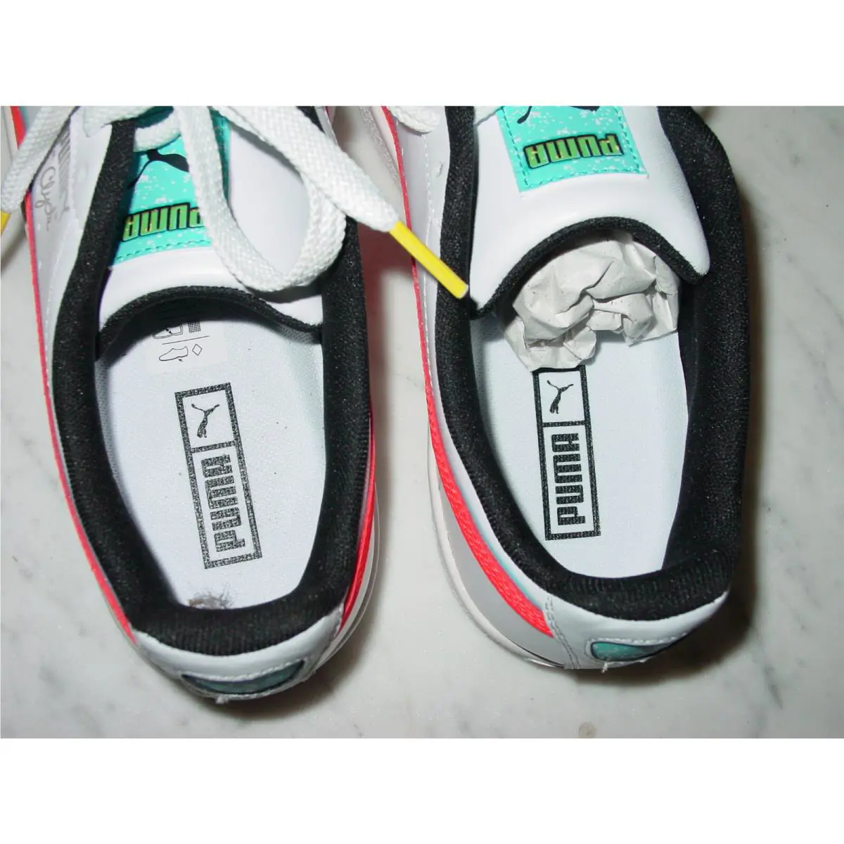Puma shoes - Puma Clyde Airbrush - Clyde Airbrush - 382773-001 - White (UPC: 194580999578) 4