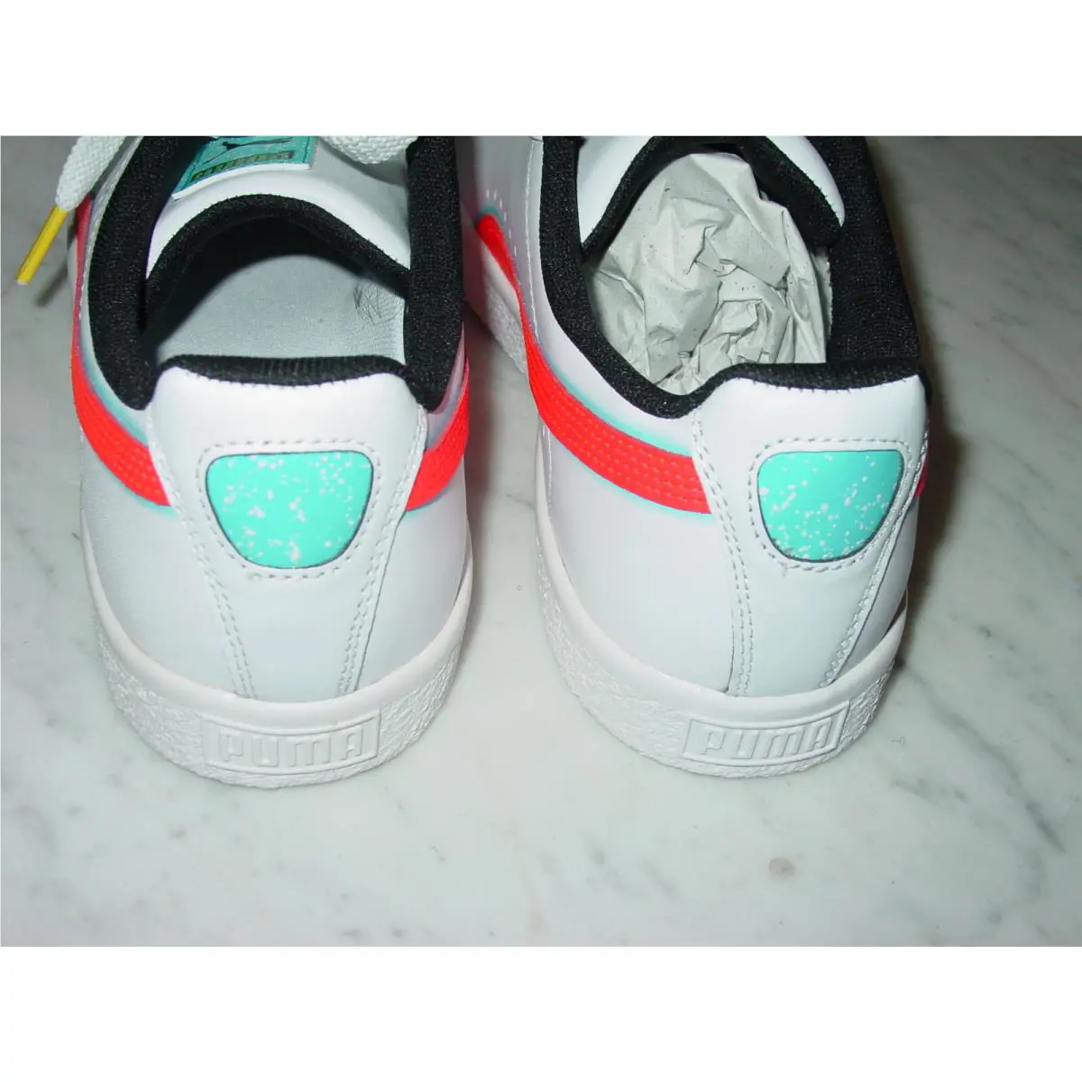 Puma shoes - Puma Clyde Airbrush - Clyde Airbrush - 382773-001 - White (UPC: 194580999578) 5