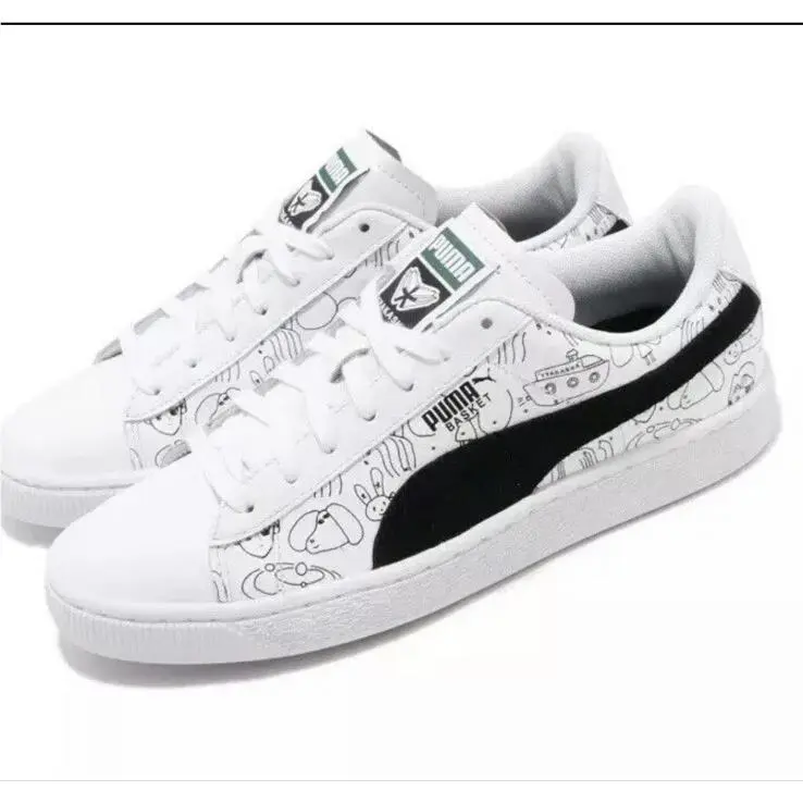 Puma shoes - PUMA Basket - Basket - 37012501 - White And Black, Manufacturer: White (UPC: 0192341024217) 0