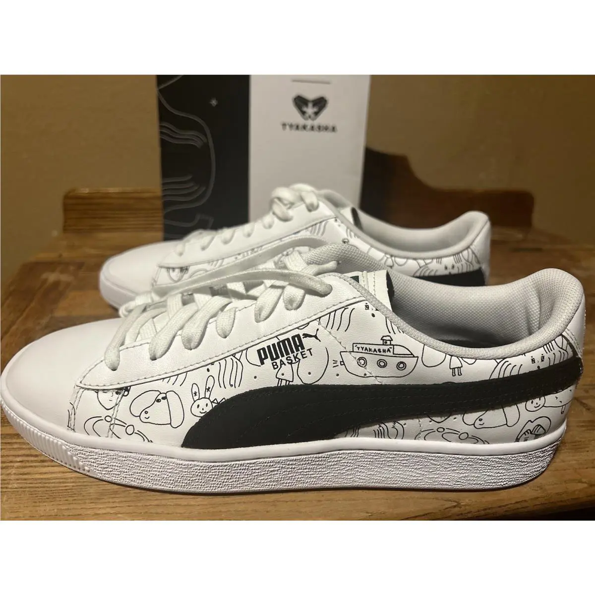 Puma shoes - PUMA Basket - Basket - 37012501 - White And Black, Manufacturer: White (UPC: 0192341024217) 9