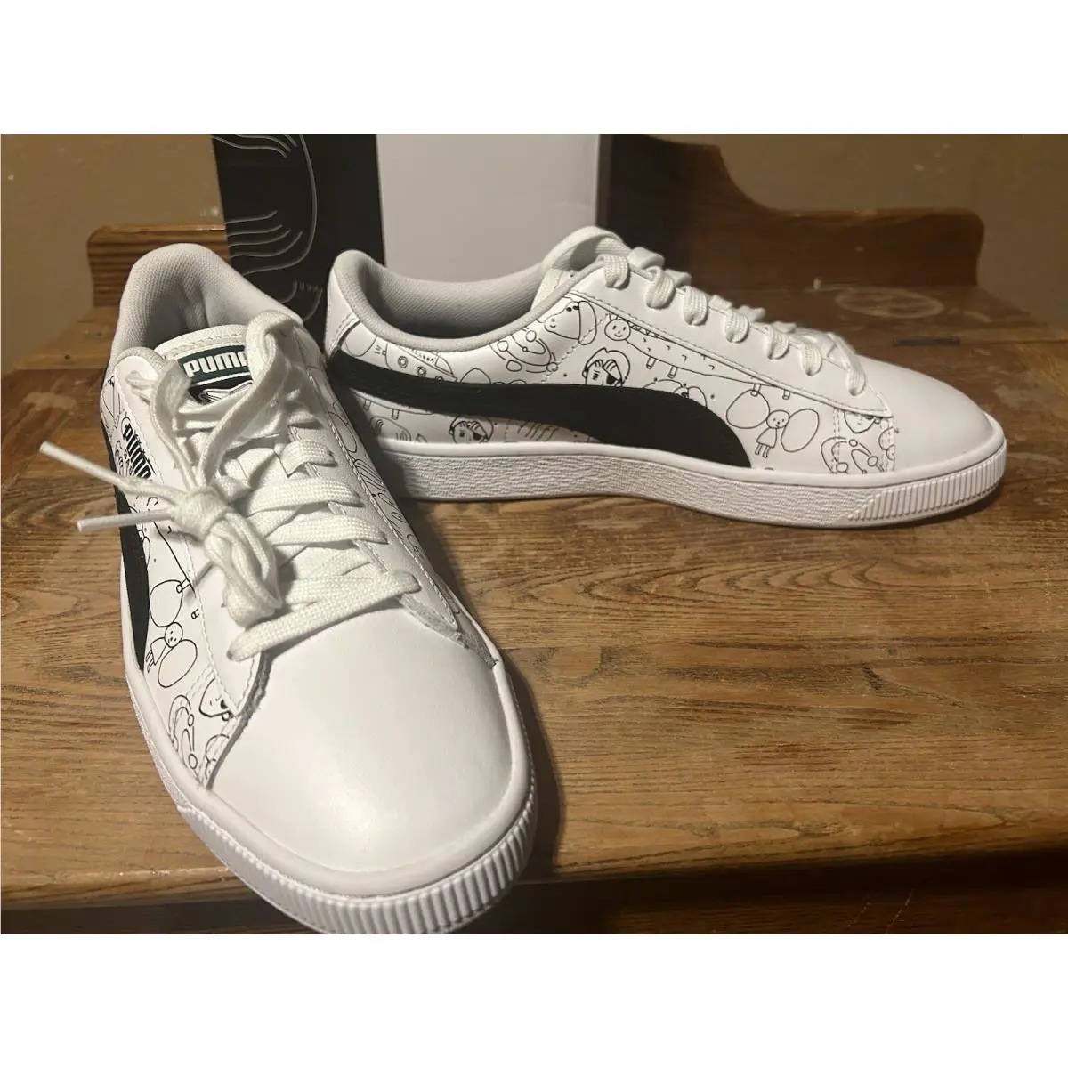 Puma shoes - PUMA Basket - Basket - 37012501 - White And Black, Manufacturer: White (UPC: 0192341024217) 5