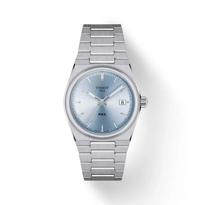 Tissot Prx 35mm Light Blue Dial Stainless Steel Watch T137.210.11.351.00 - Dial: Blue, Band: Silver