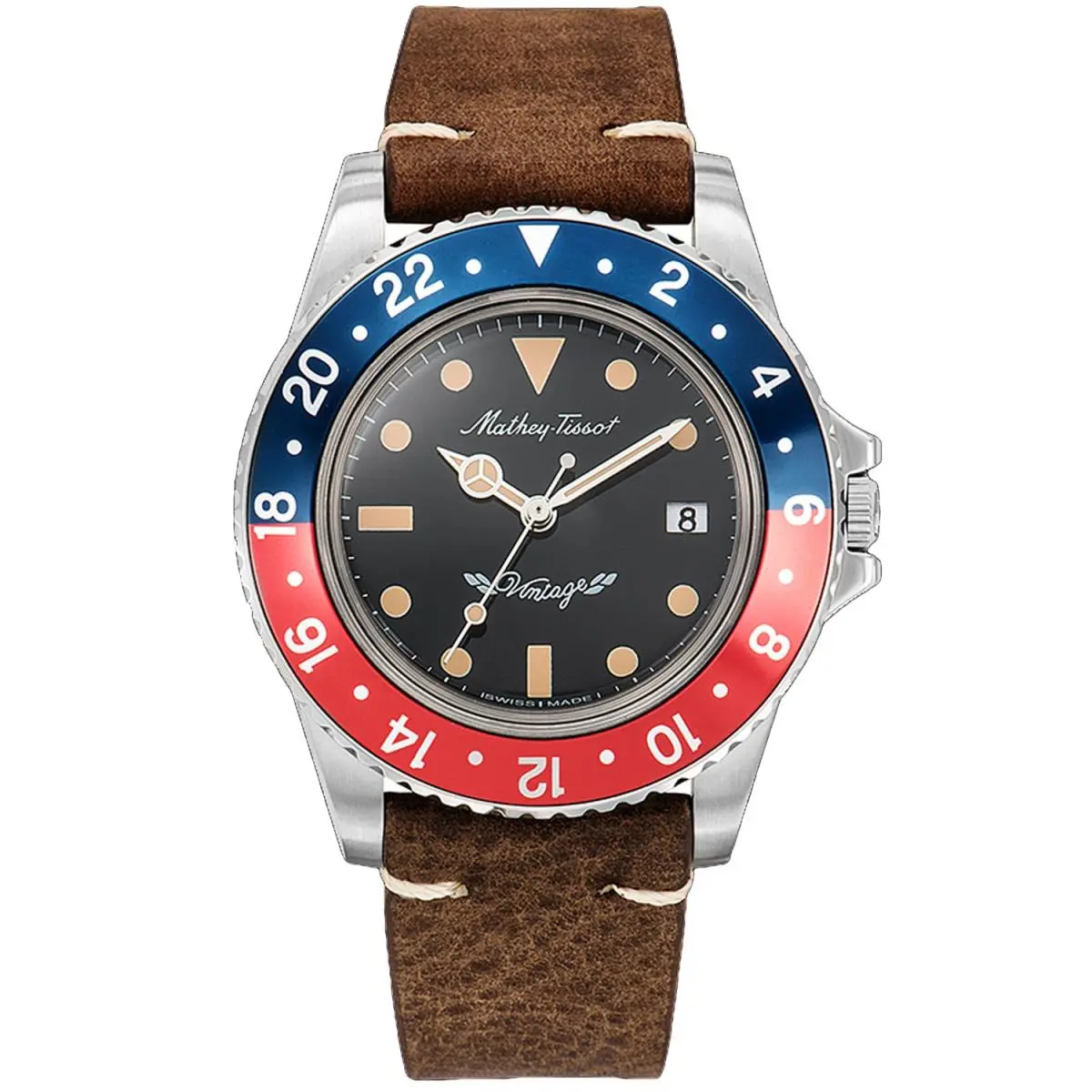 Mathey Tissot Men`s Vintage Black Dial Watch - H900ALR