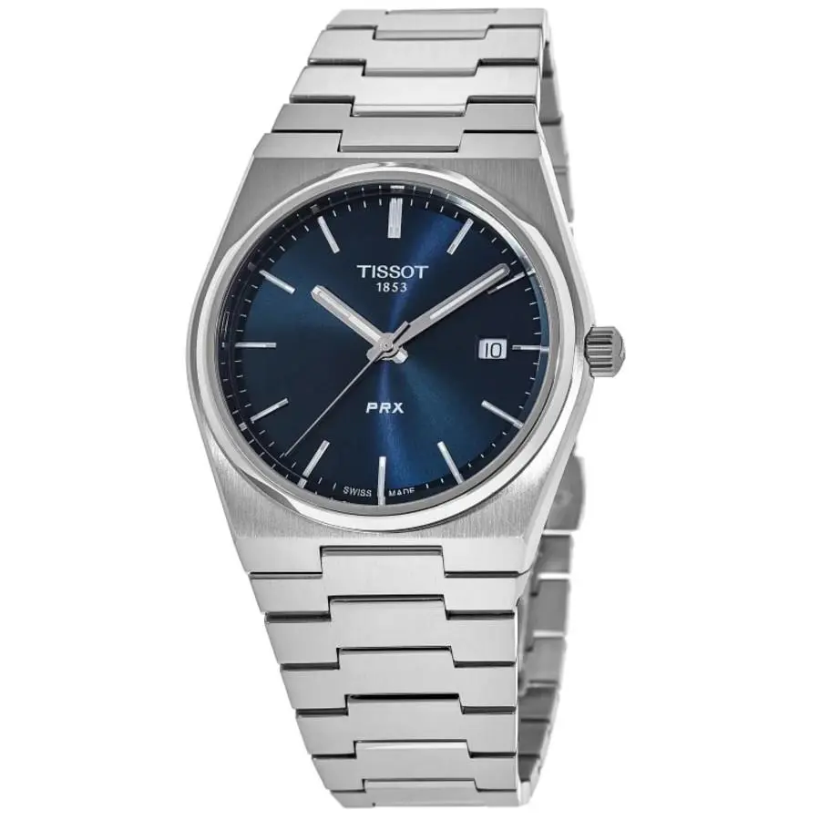 Tissot Prx Quartz Blue Dial Stainless Steel Men`s Watch T137.410.11.041.00 - Blue / Grey, Dial: Blue, Band: Gray