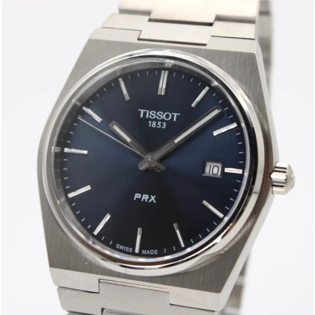 Tissot Prx Quartz Blue Dial Men`s Watch T137.410.11.041.00 - Dial: Blue, Band: Silver, Bezel: Silver