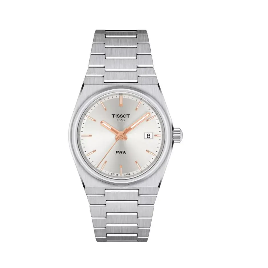 Tissot Prx 35mm Quartz Silver Stainless Steel Men`s Watch T1372101103100