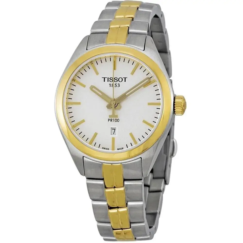 Tissot PR 100 Lady Women`s Silver Dial Watch T1012102203100