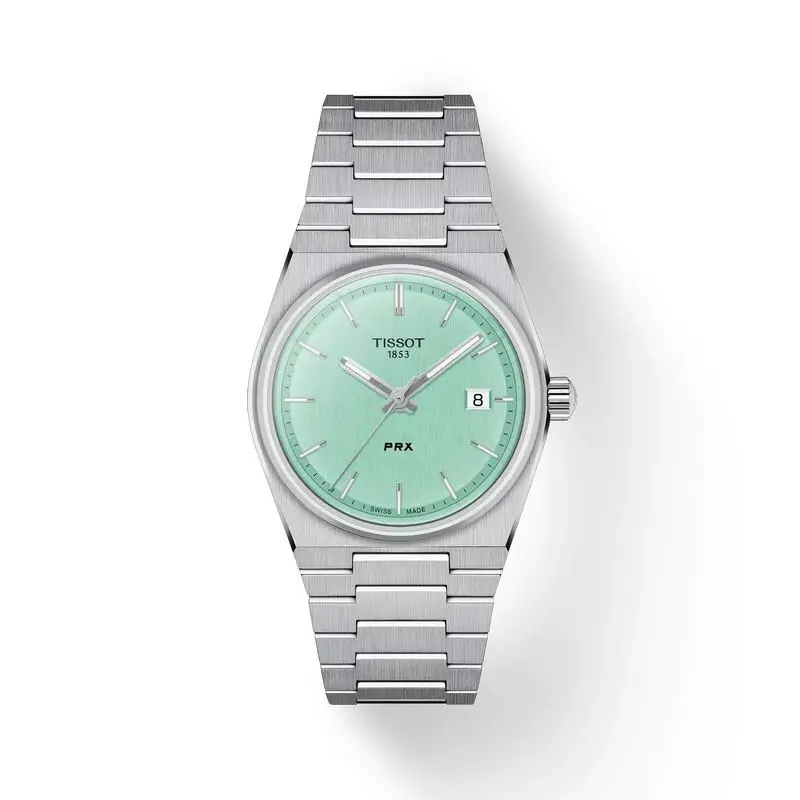 Prx 35mm - Light Green Dial - Stainless-steel - Model T137.210.11.091.00 by Tissot