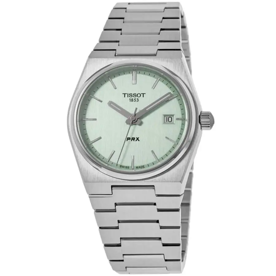 Prx 35mm Green Dial Stainless Steel Unisex Watch T137.210.11.091.00 by Tissot