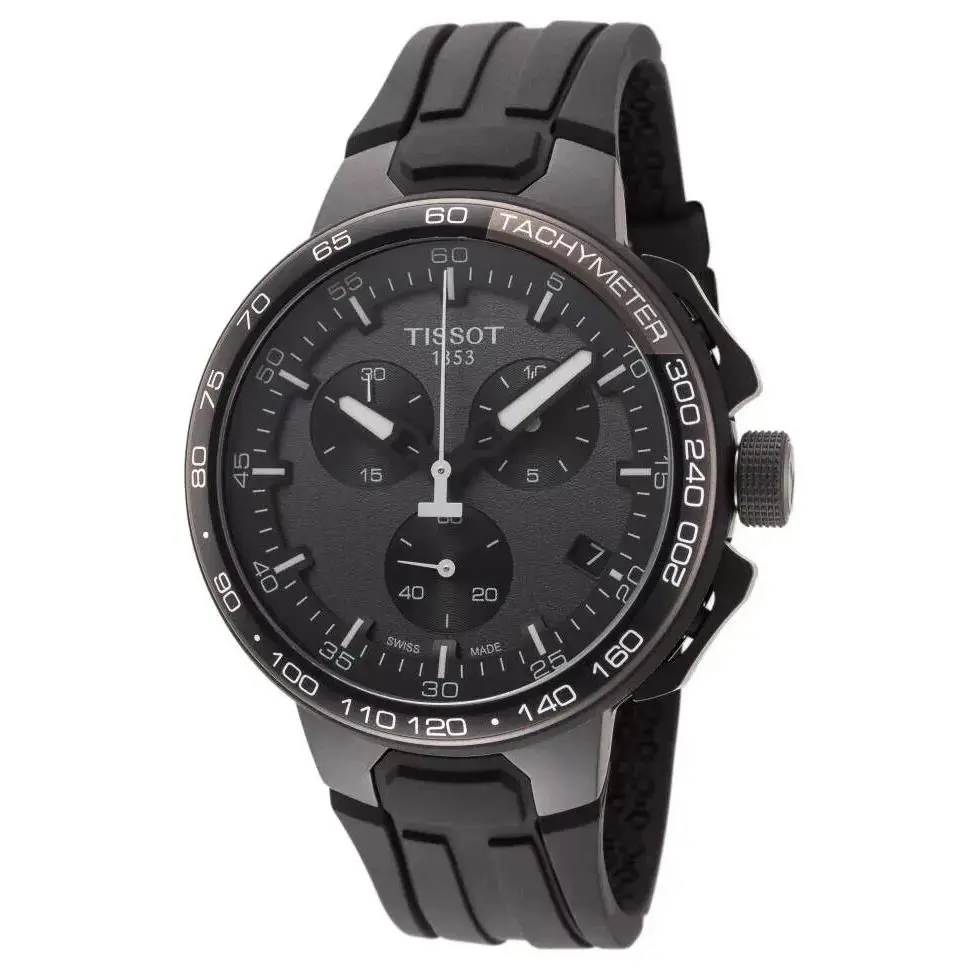 Tissot T-race T111.417.37.441.03 Gray Dial Silicone Strap Men`s Watch