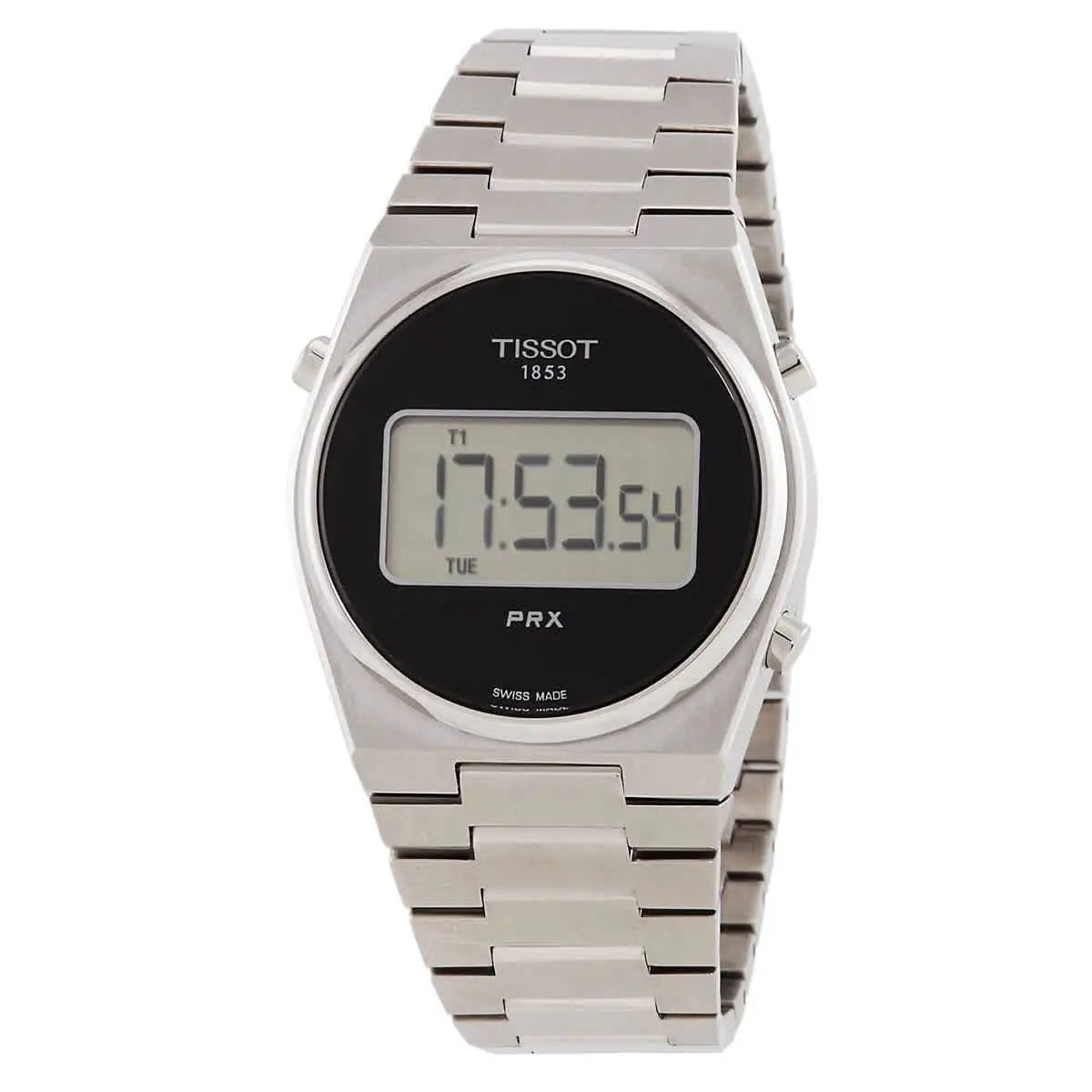 Prx Digital Quartz Black Dial Men`s Watch T1372631105000 by Tissot