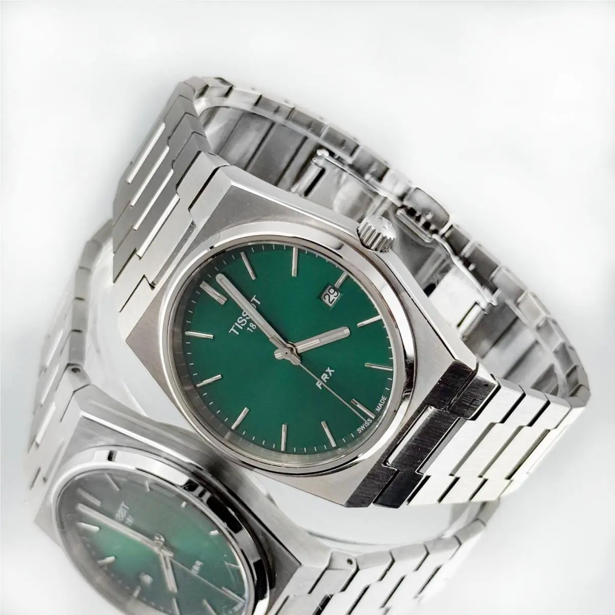 Tissot Prx Swiss Men`s Quartz Watch 40MM Green Dial T137.410.11.091.00