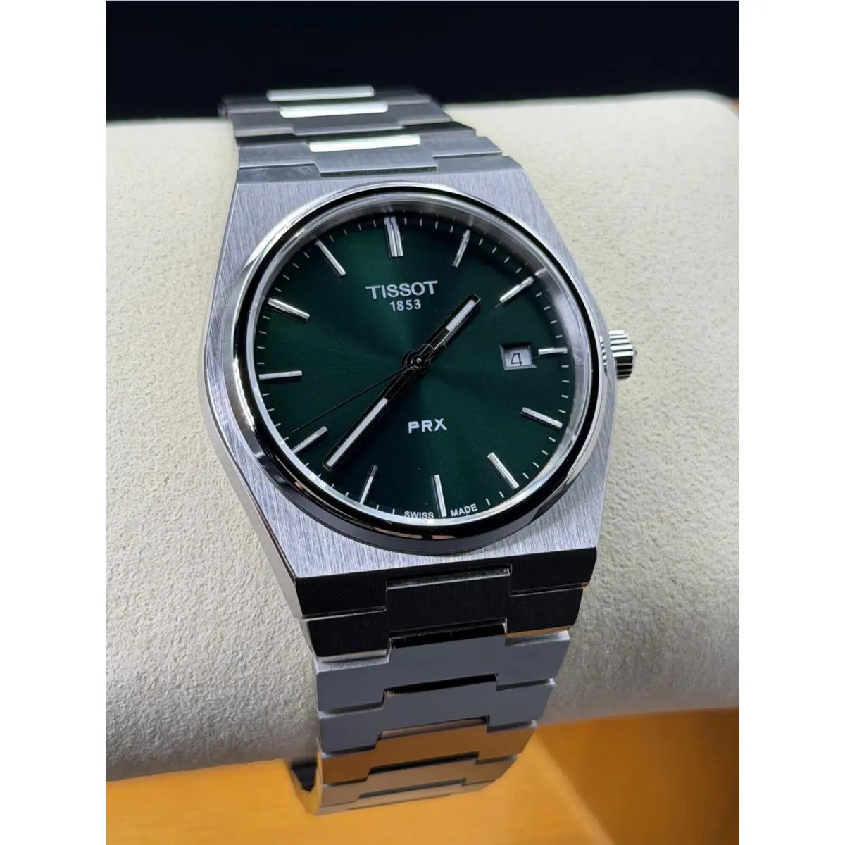Classic PRX/316L Green Stainless Steel Watch T137.410.11.091.00 40MM by Tissot