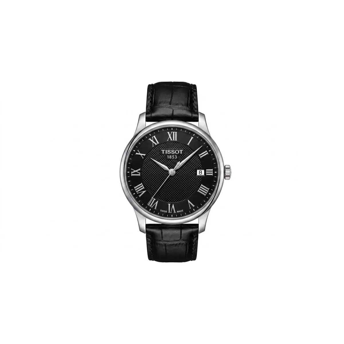 Men`s T-classic Quartz Black Dial Watch - T1294101605300 by Tissot