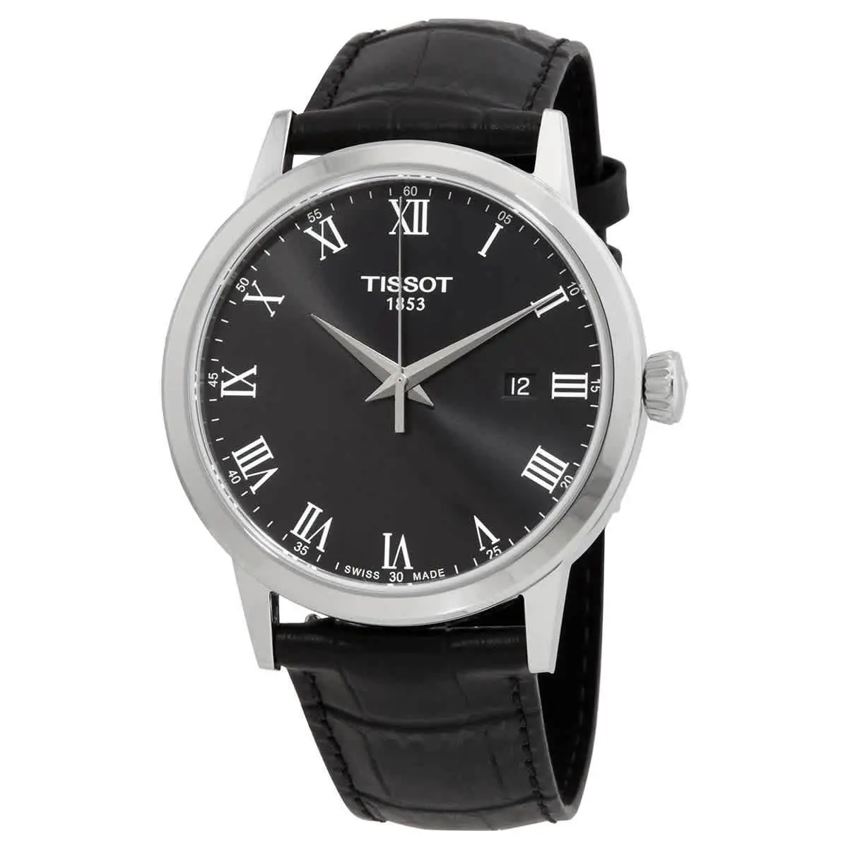 T-classic Quartz Black Dial Men`s Watch T129.410.16.053.00 by Tissot