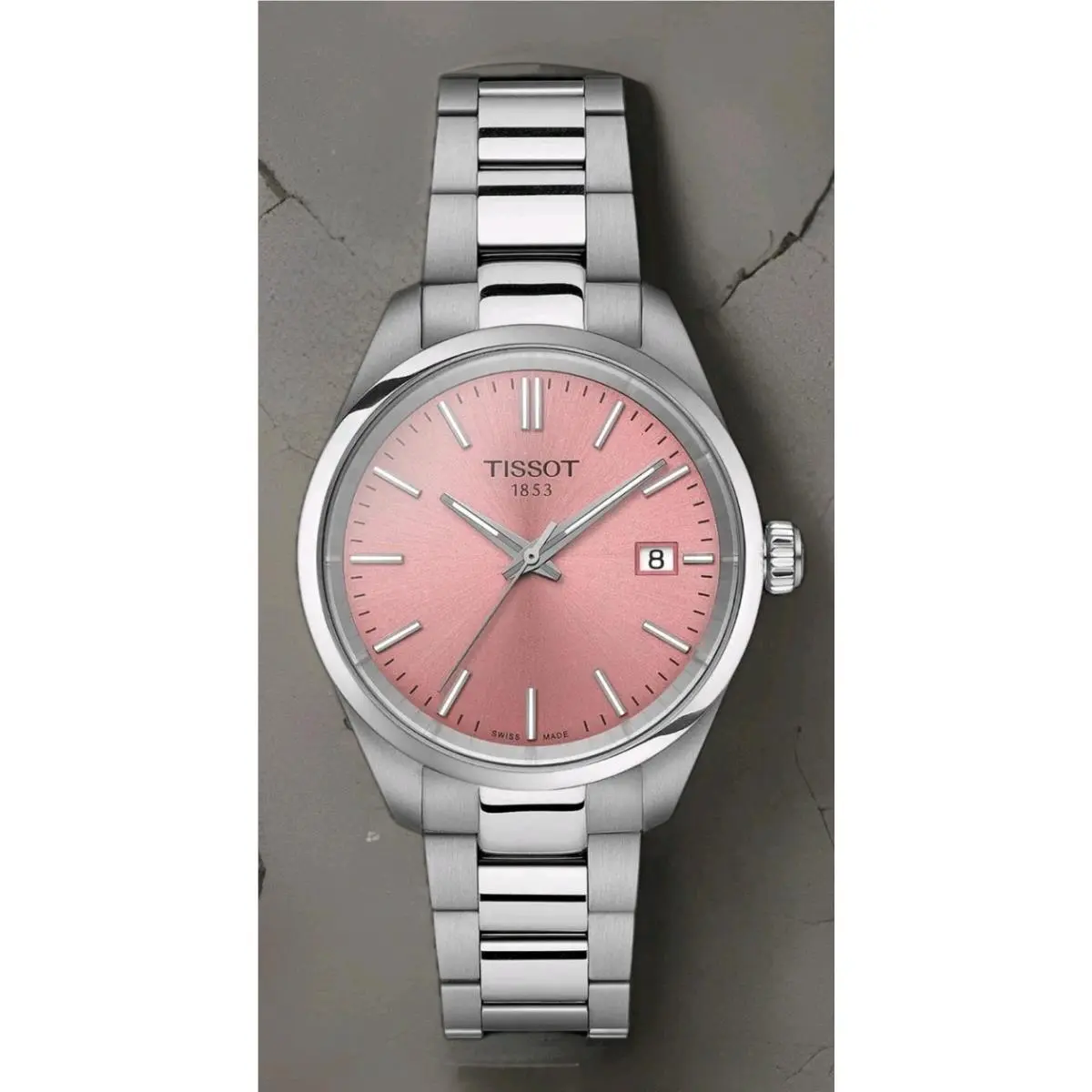 Tissot PR 100 Quartz 34mm Pink Dial Steel Women`s Watch T150.210.11.331.00